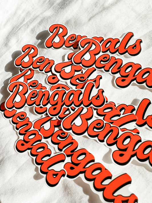 bengals retro sticker