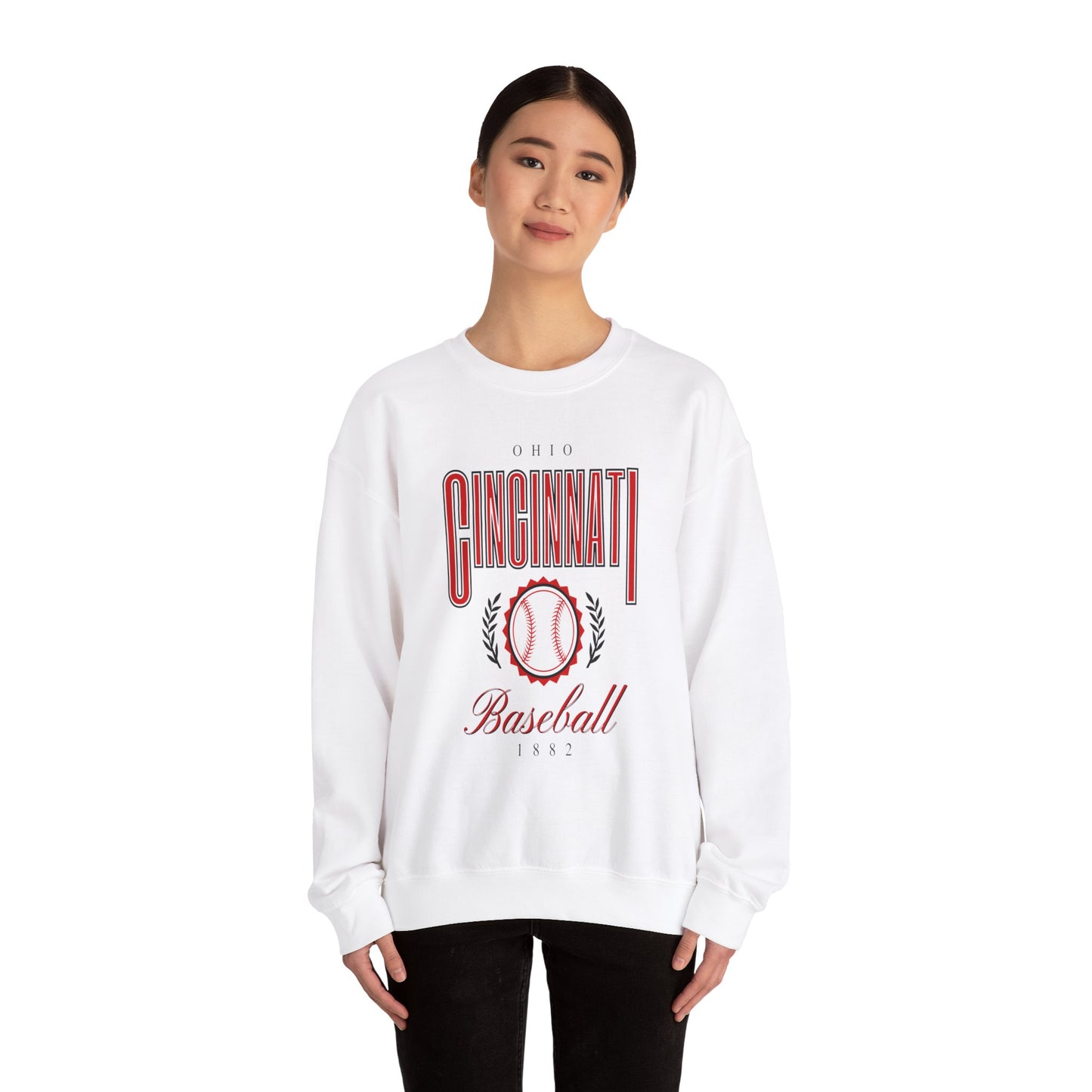 Cincinnati Baseball -Crewneck Sweatshirt