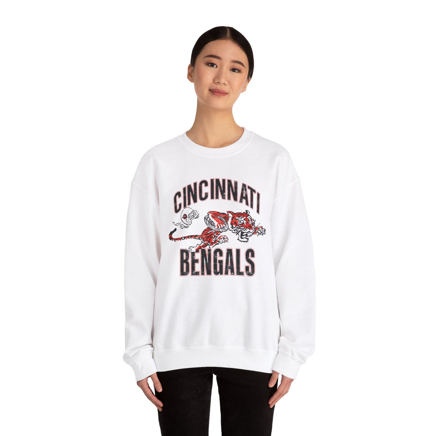 Vintage Bengals Mascot- Crewneck Sweatshirt