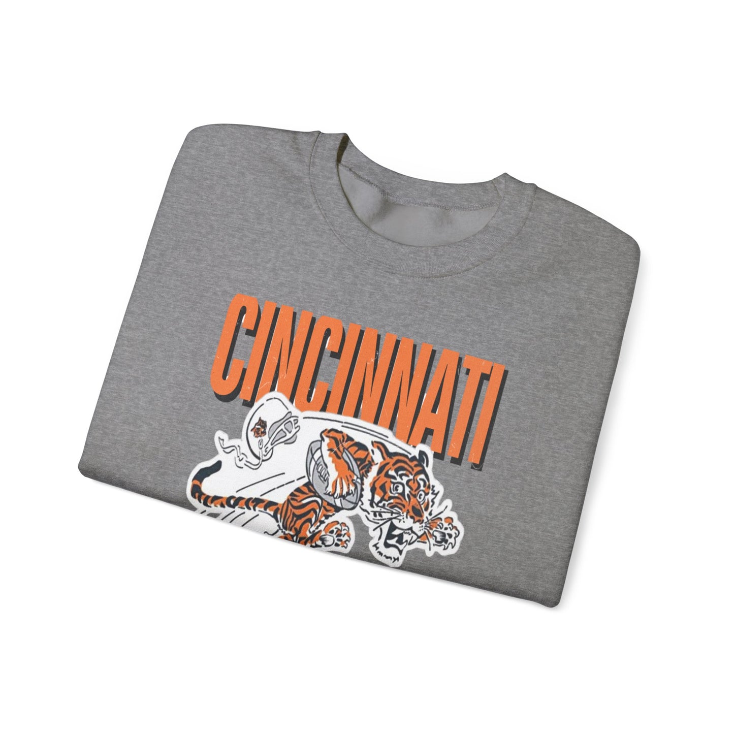 Bengals Vintage Mascot #2- Crewneck Sweatshirt