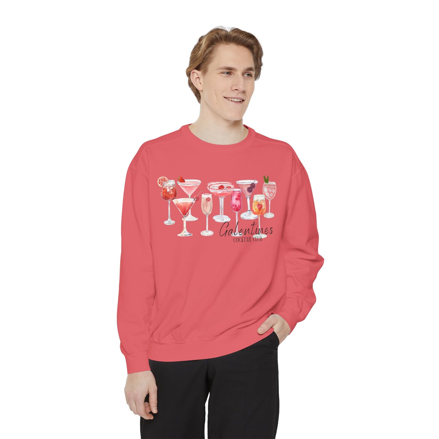 Galentines Cocktail Club- Comfort Colors Sweatshirt