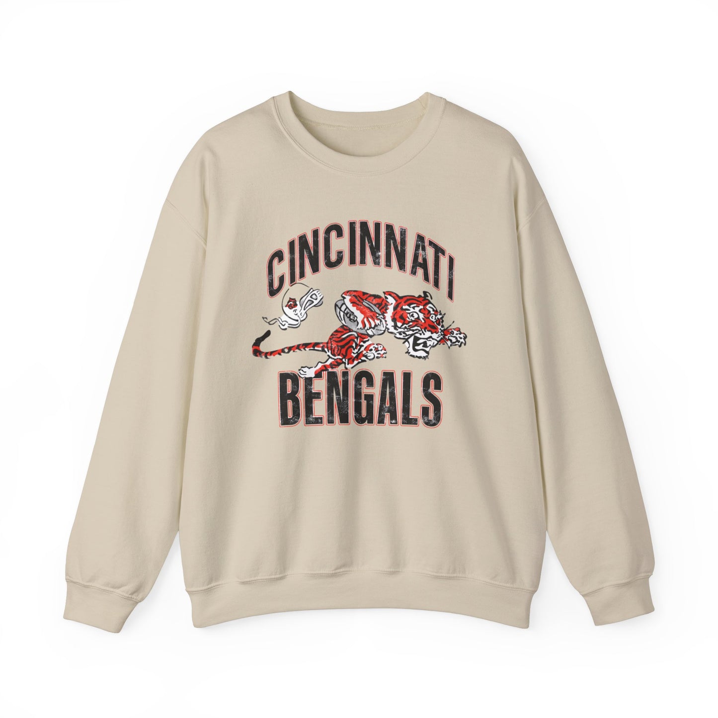 Vintage Bengals Mascot- Crewneck Sweatshirt