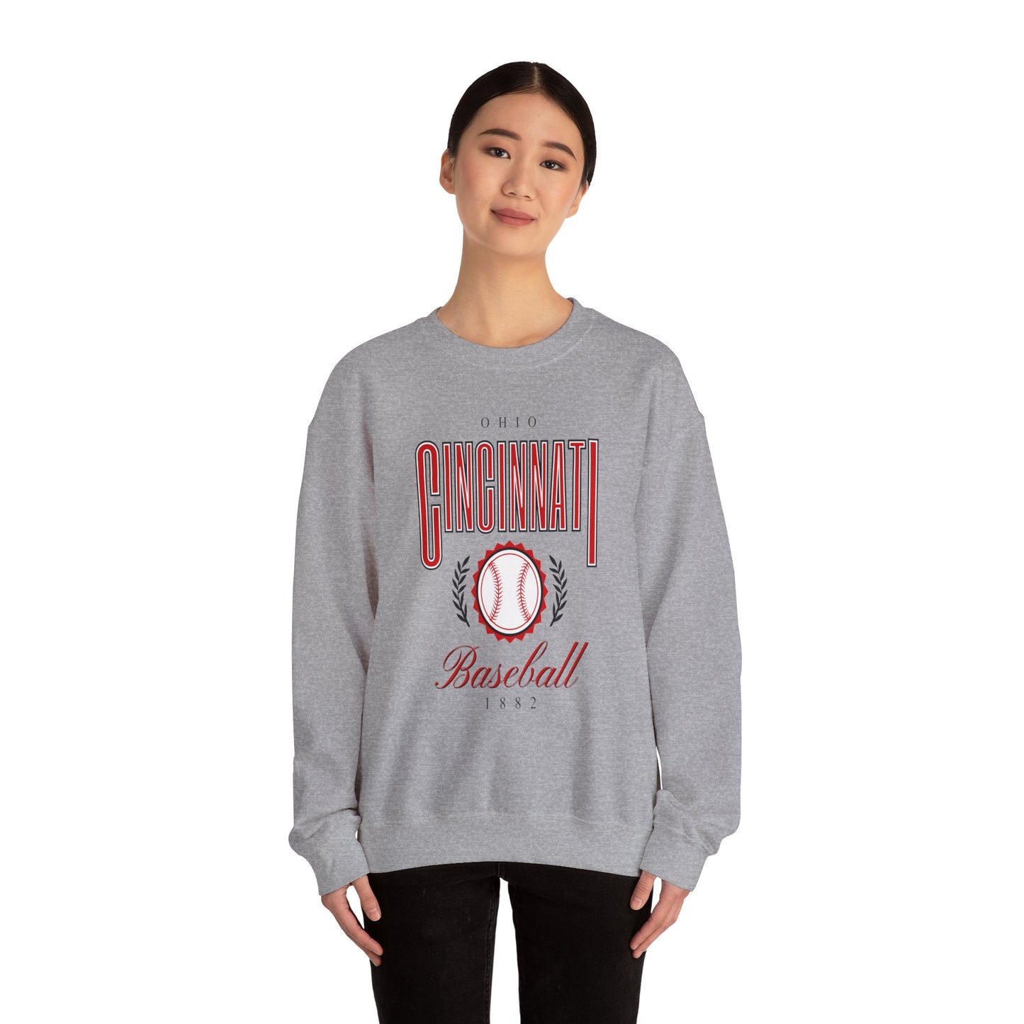 Cincinnati Baseball -Crewneck Sweatshirt