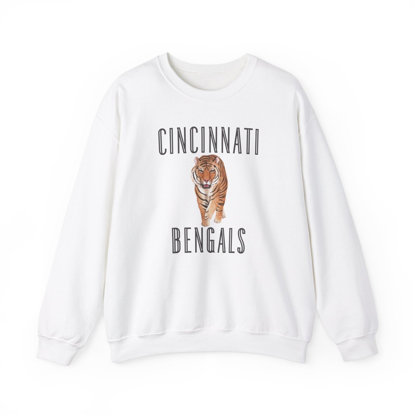 Cincy Bengals Tiger- Crewneck Sweatshirt