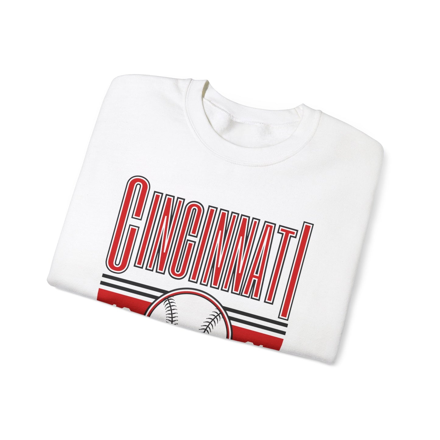 Cincinnati Reds Baseball- Crewneck Sweatshirt