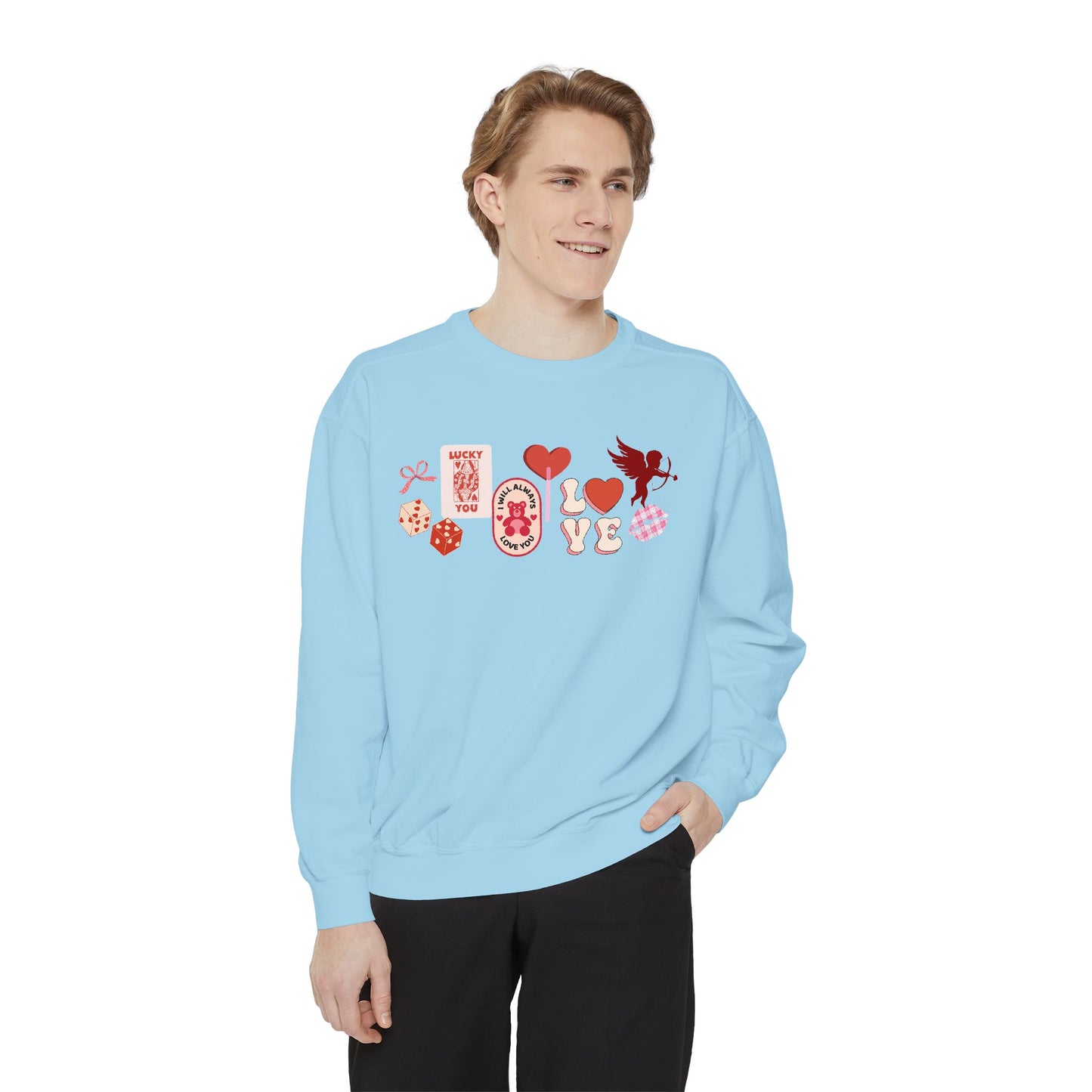 Cupid Collage- Comfort Colors Sweatshirt