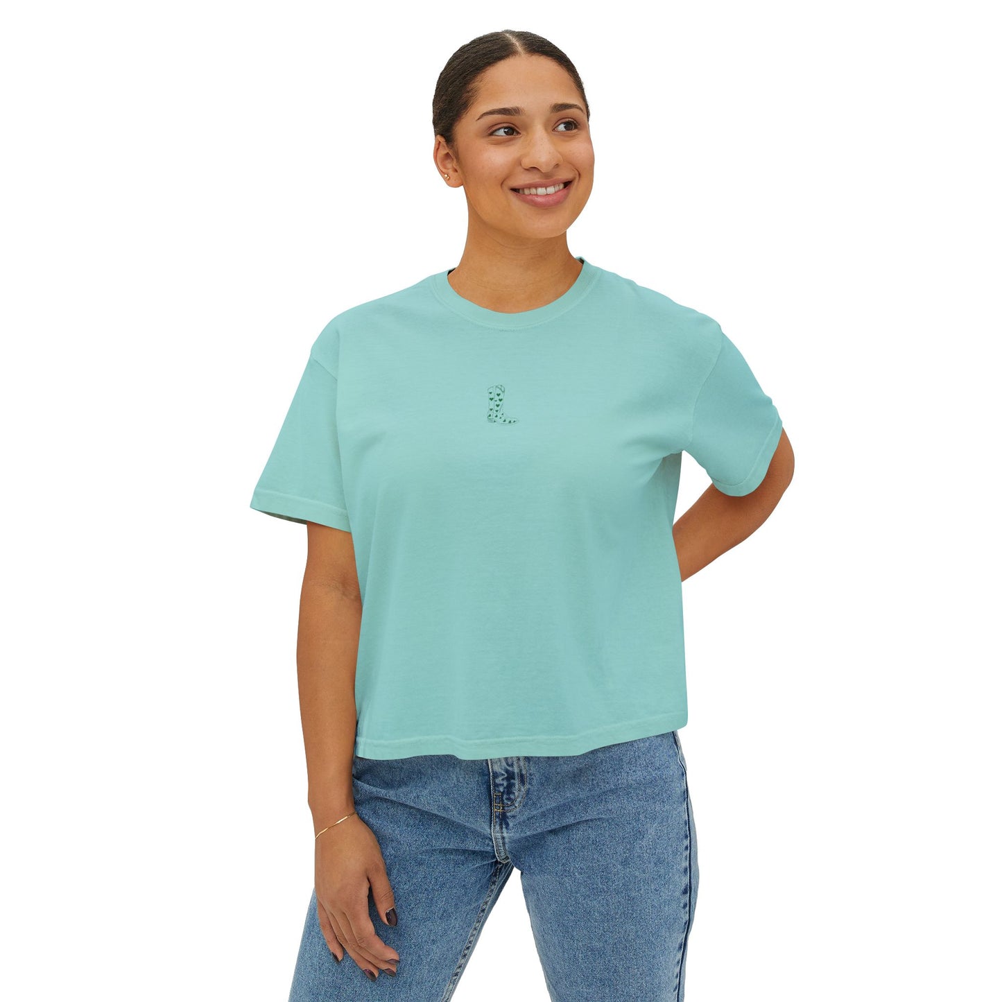 Lucky Boot, Women's Boxy Tee