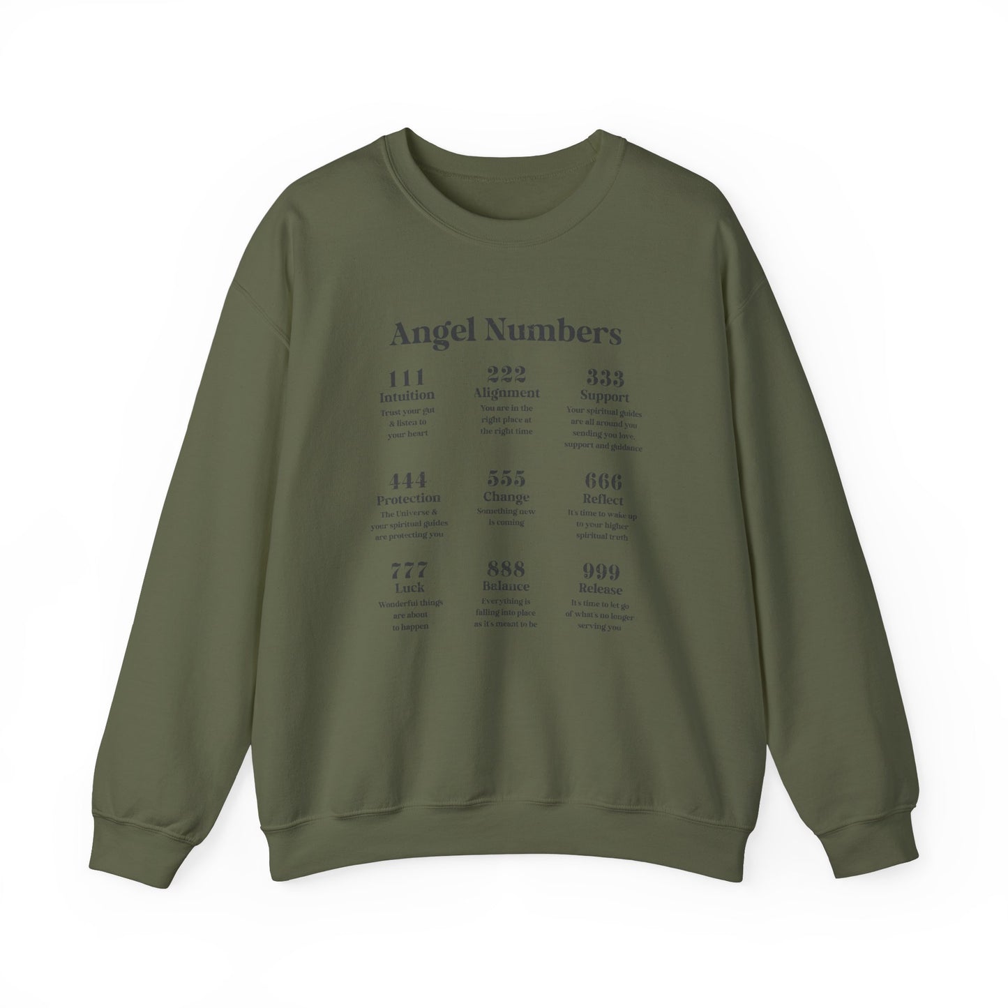 angel numbers crewneck