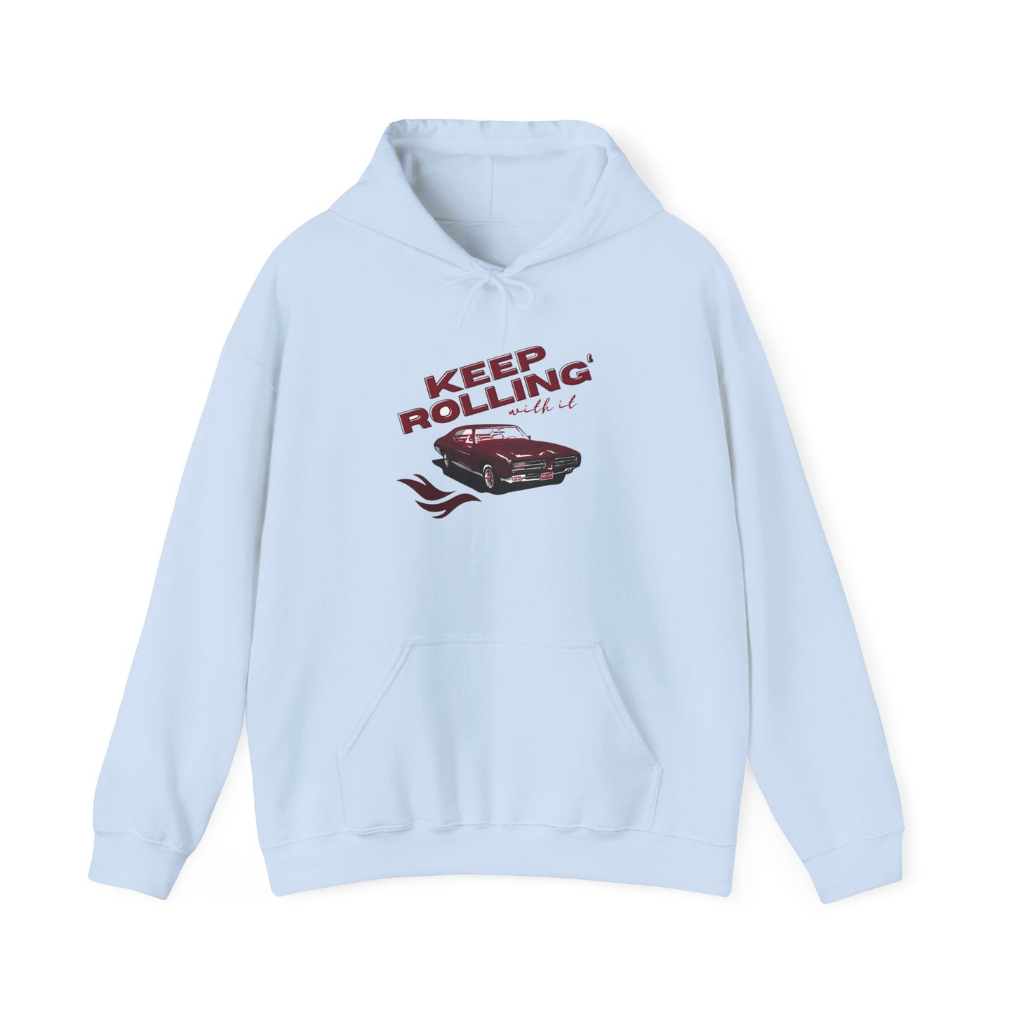 Keep Rolling Vintage Car- Hooded Sweatshirt