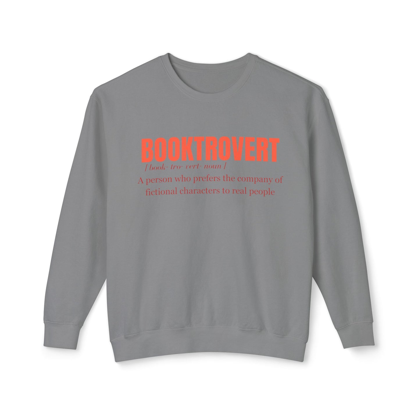 Booktrovert- Lightweight Comfort Colors Crewneck Sweatshirt