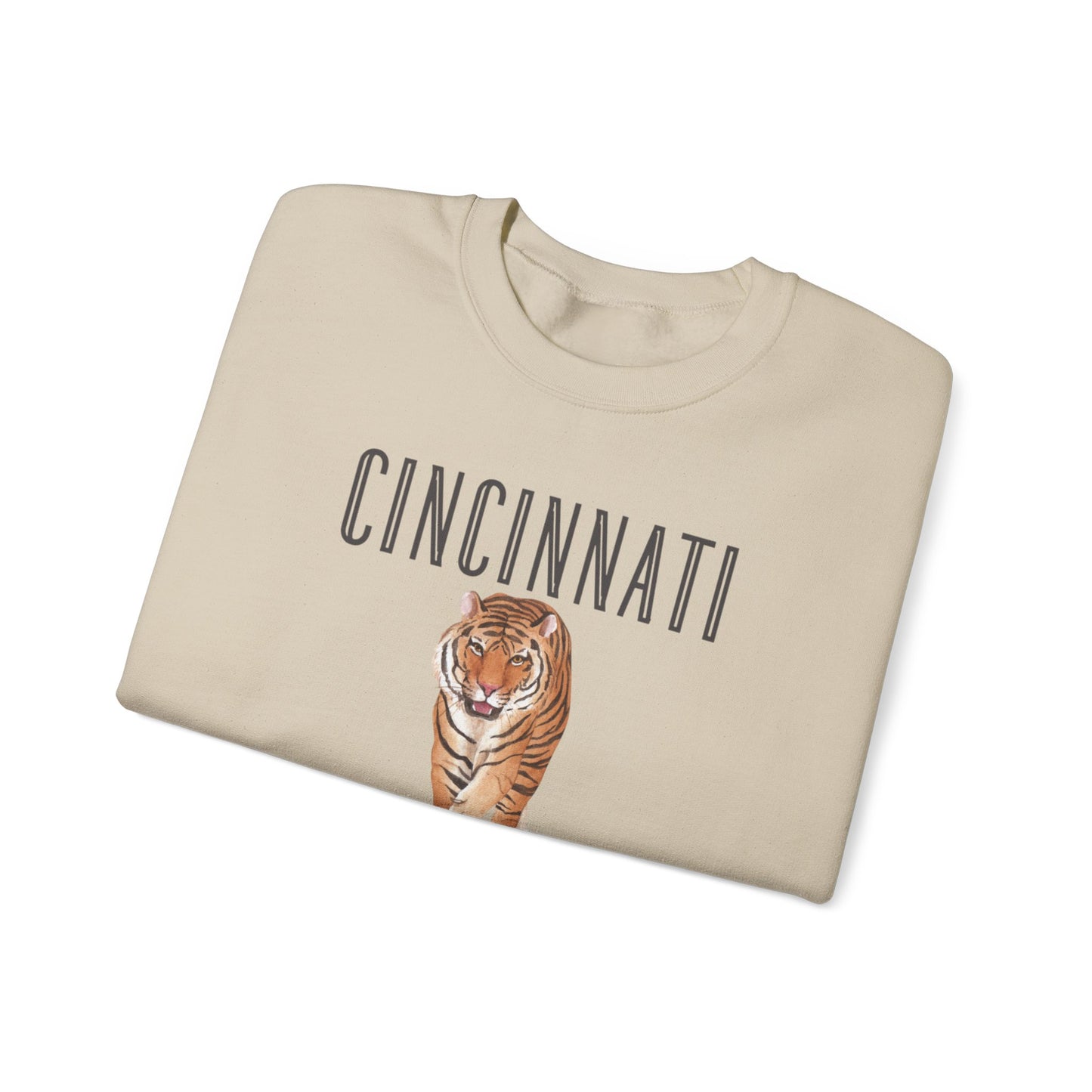 Cincy Bengals Tiger- Crewneck Sweatshirt