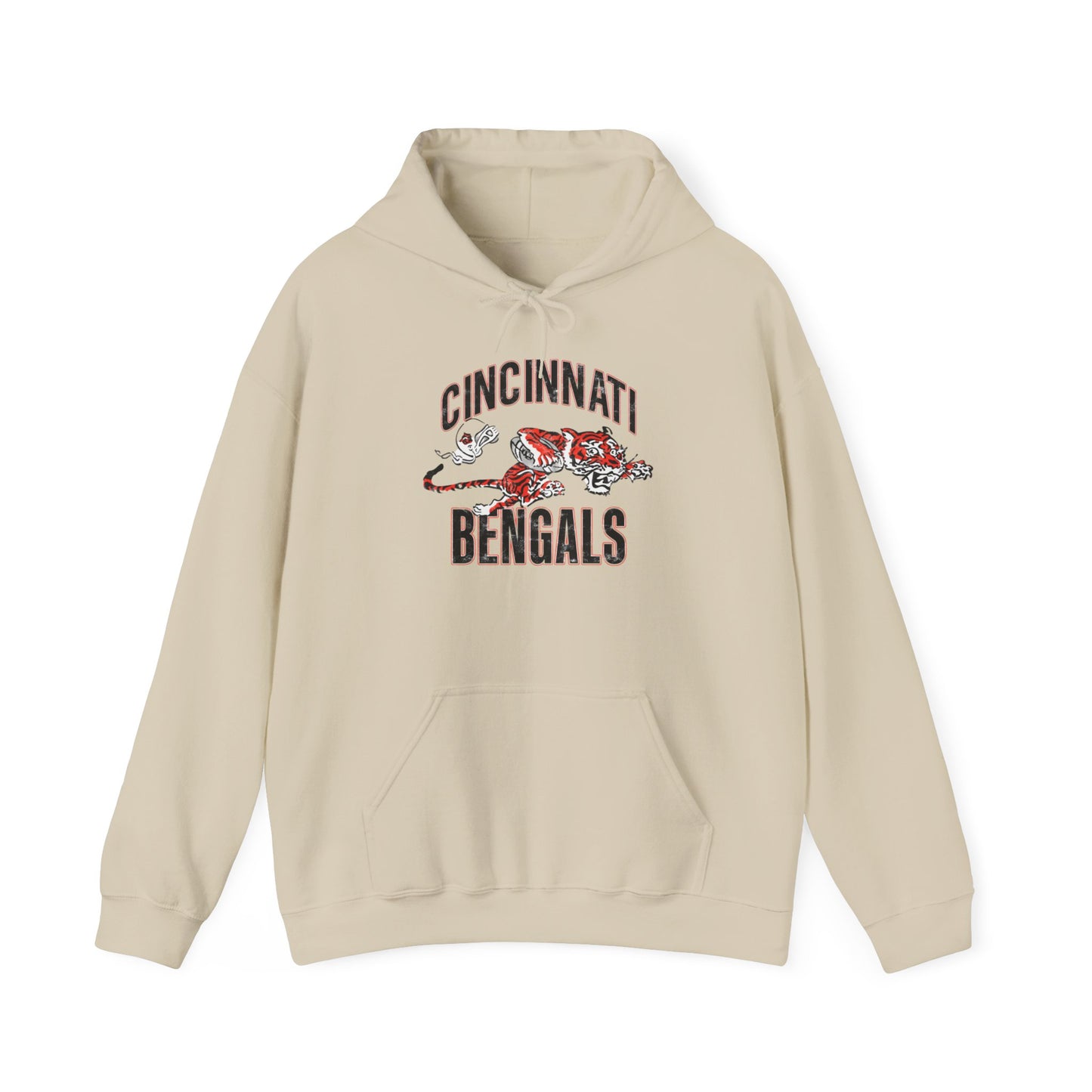 Vintage Bengals Mascot - Hooded Sweatshirt