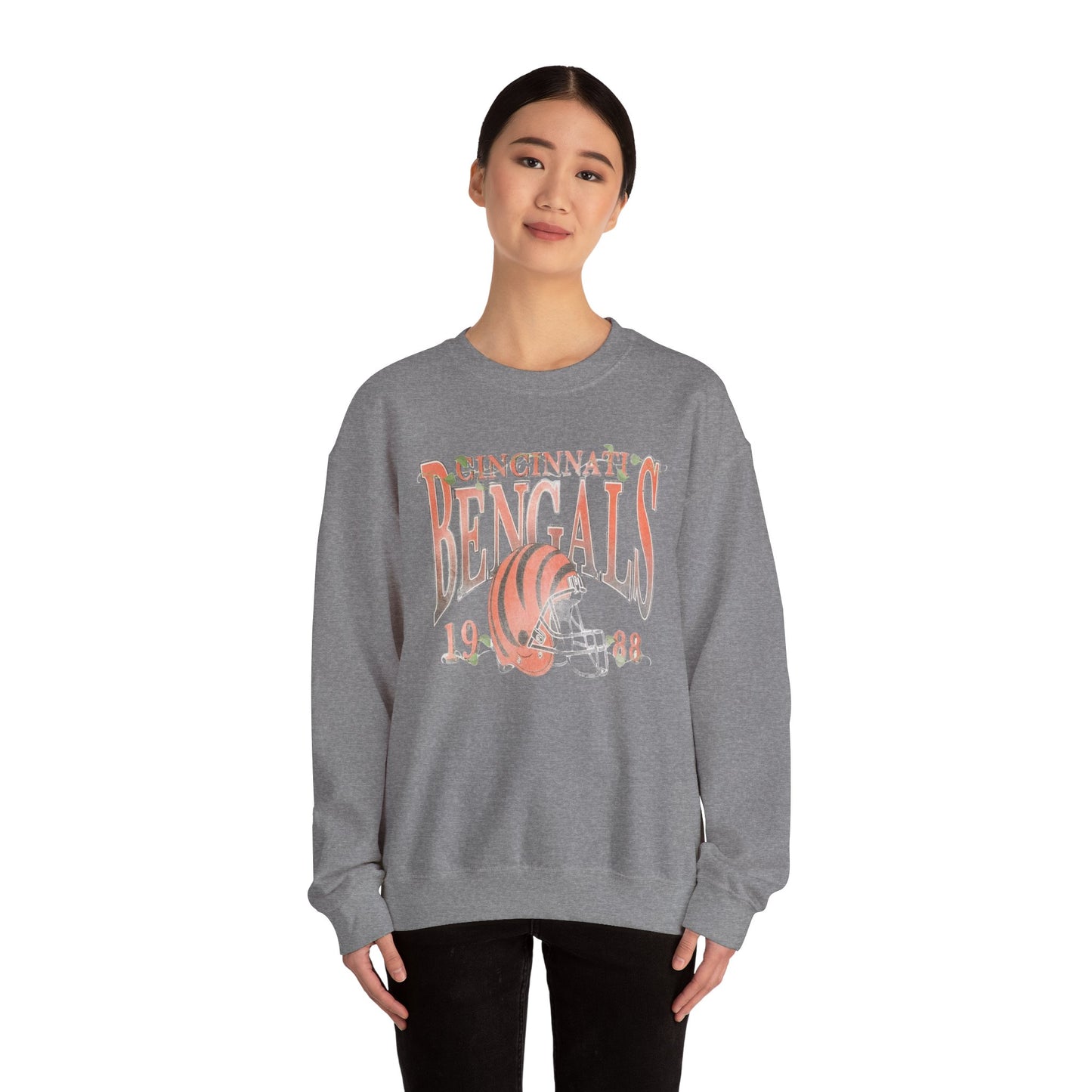 vintage bengals 1988- Crewneck Sweatshirt