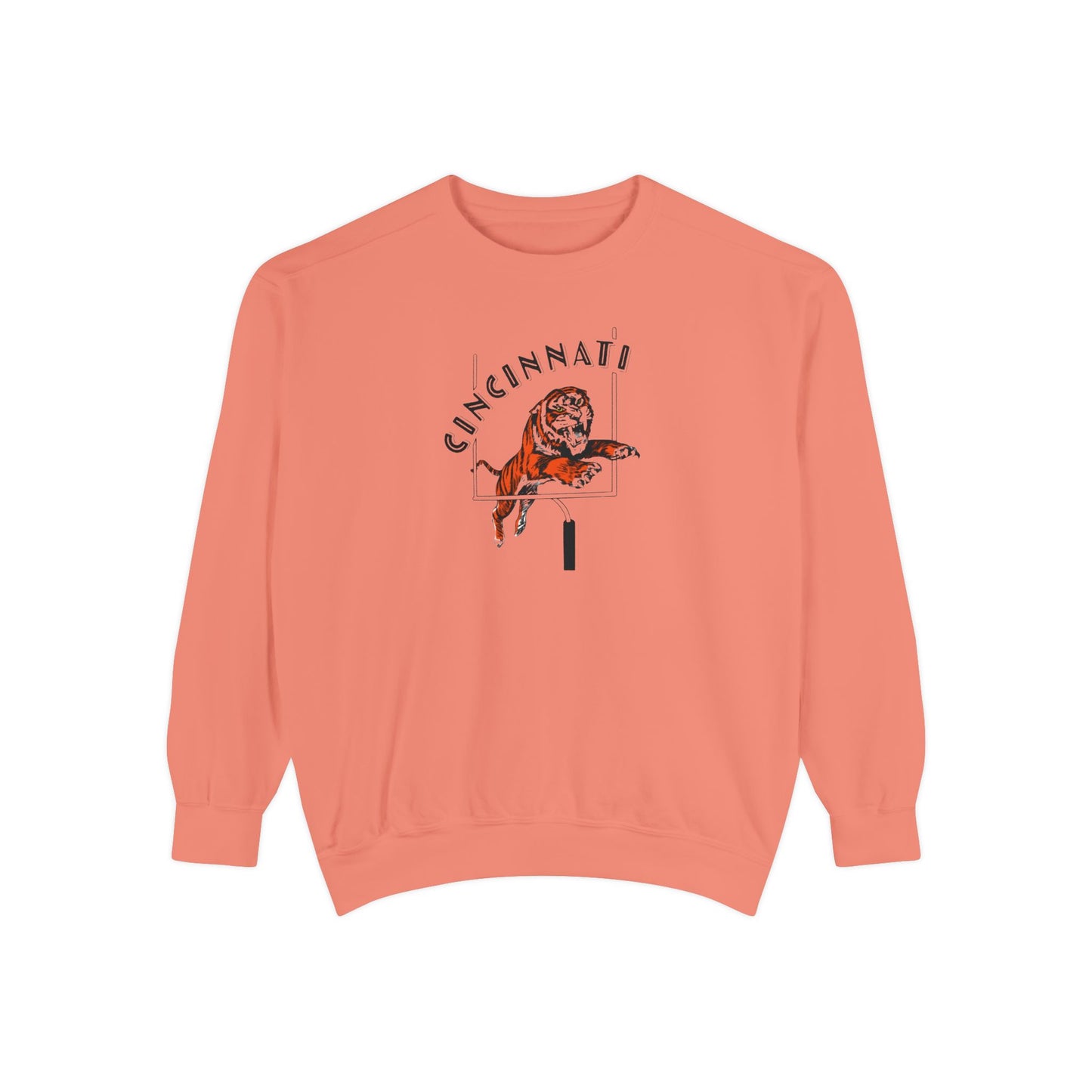 Tiger Touchdown- Comfort Colors Garment-Dyed Sweatshirt