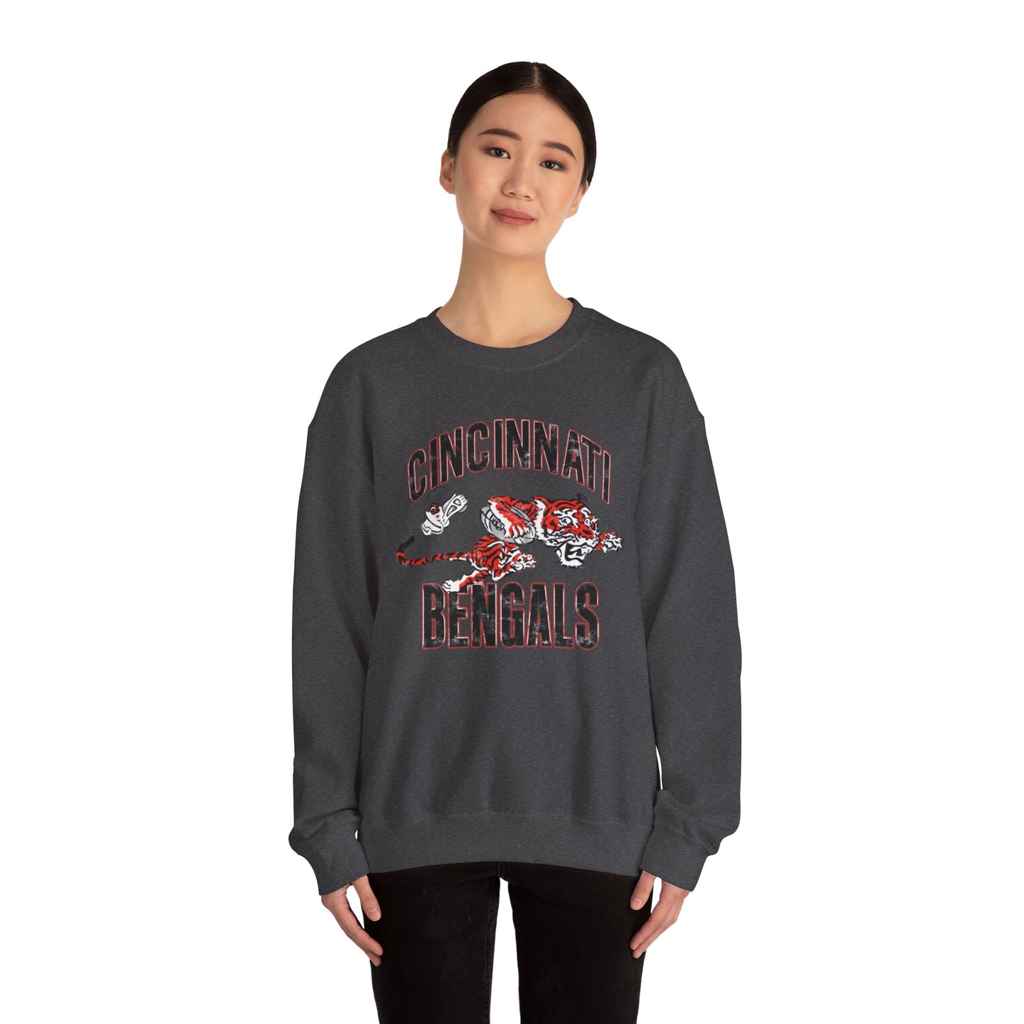 Vintage Bengals Mascot- Crewneck Sweatshirt