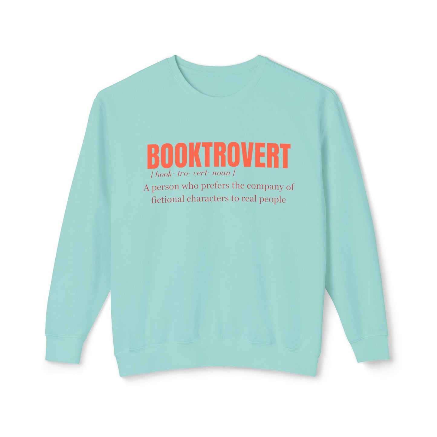 Booktrovert- Lightweight Comfort Colors Crewneck Sweatshirt