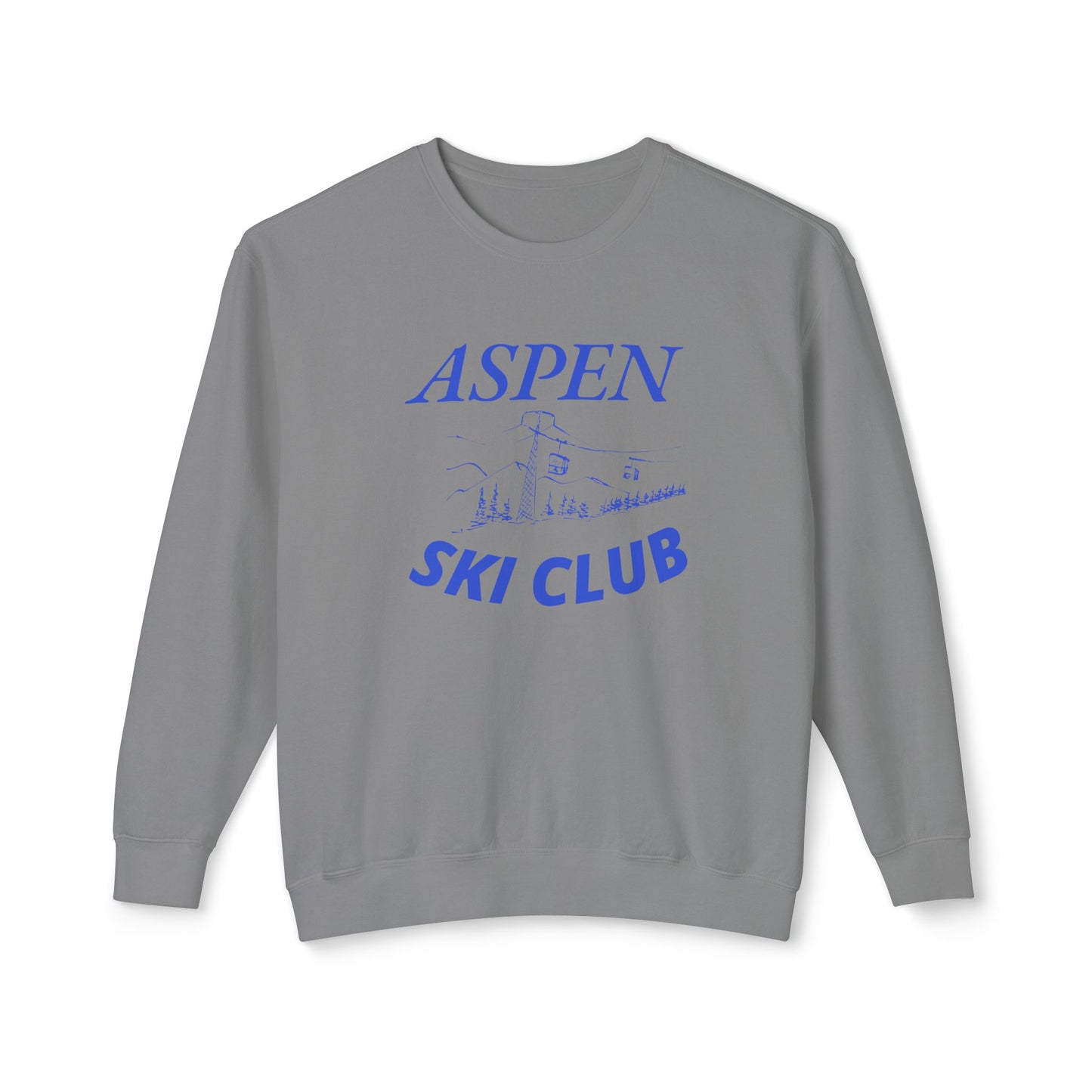 Aspen Ski Club -Lightweight Comfort Colors Crewneck Sweatshirt