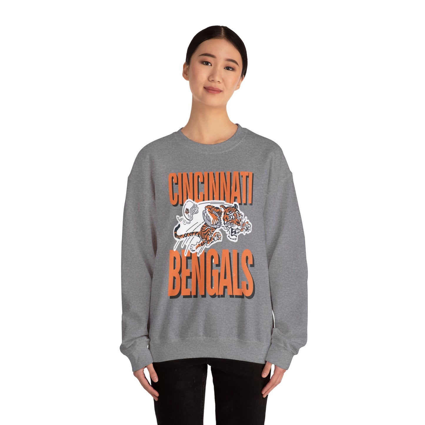 Bengals Vintage Mascot #2- Crewneck Sweatshirt