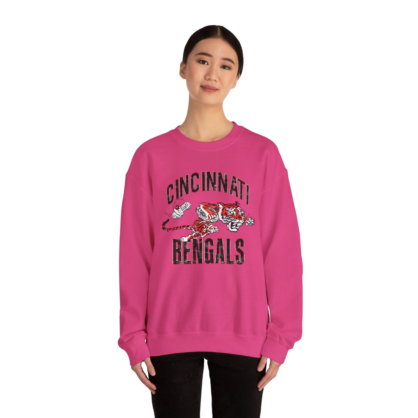 Vintage Bengals Mascot- Crewneck Sweatshirt