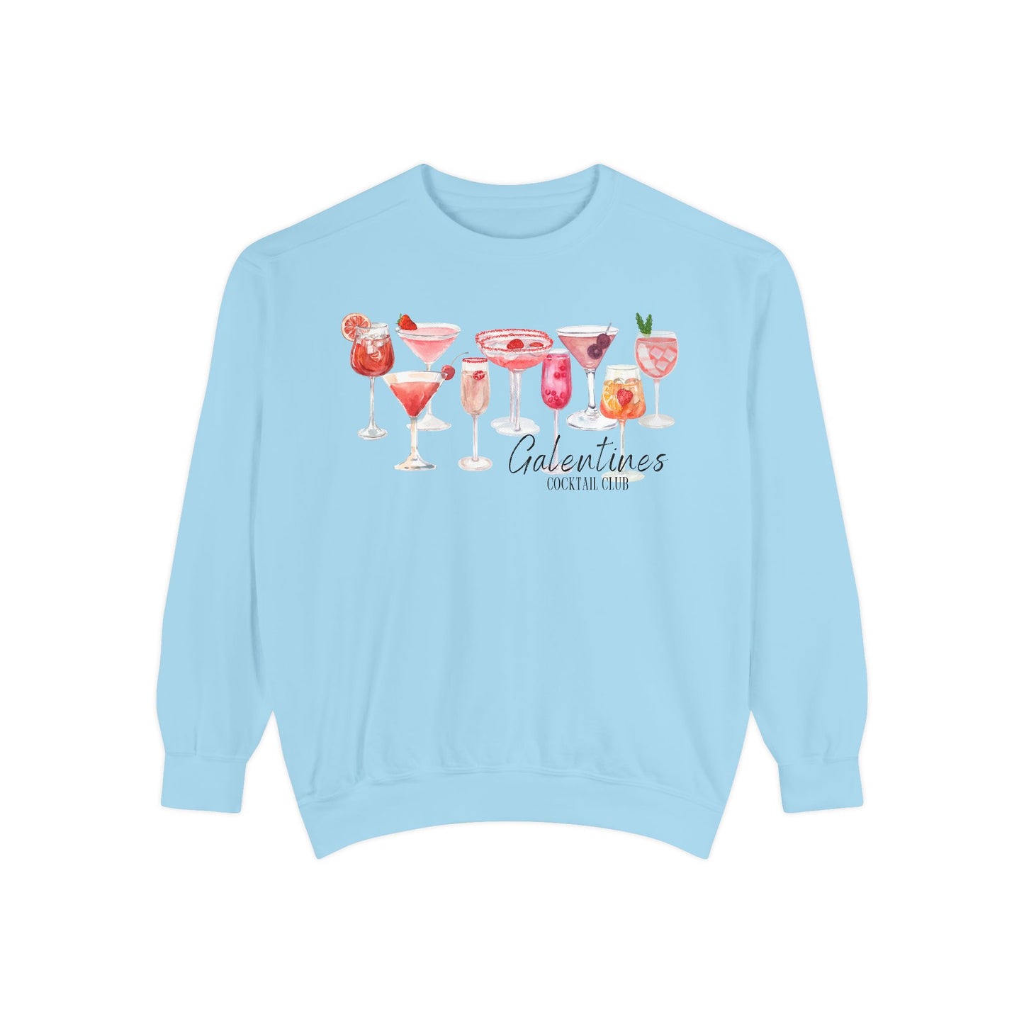 Galentines Cocktail Club- Comfort Colors Sweatshirt