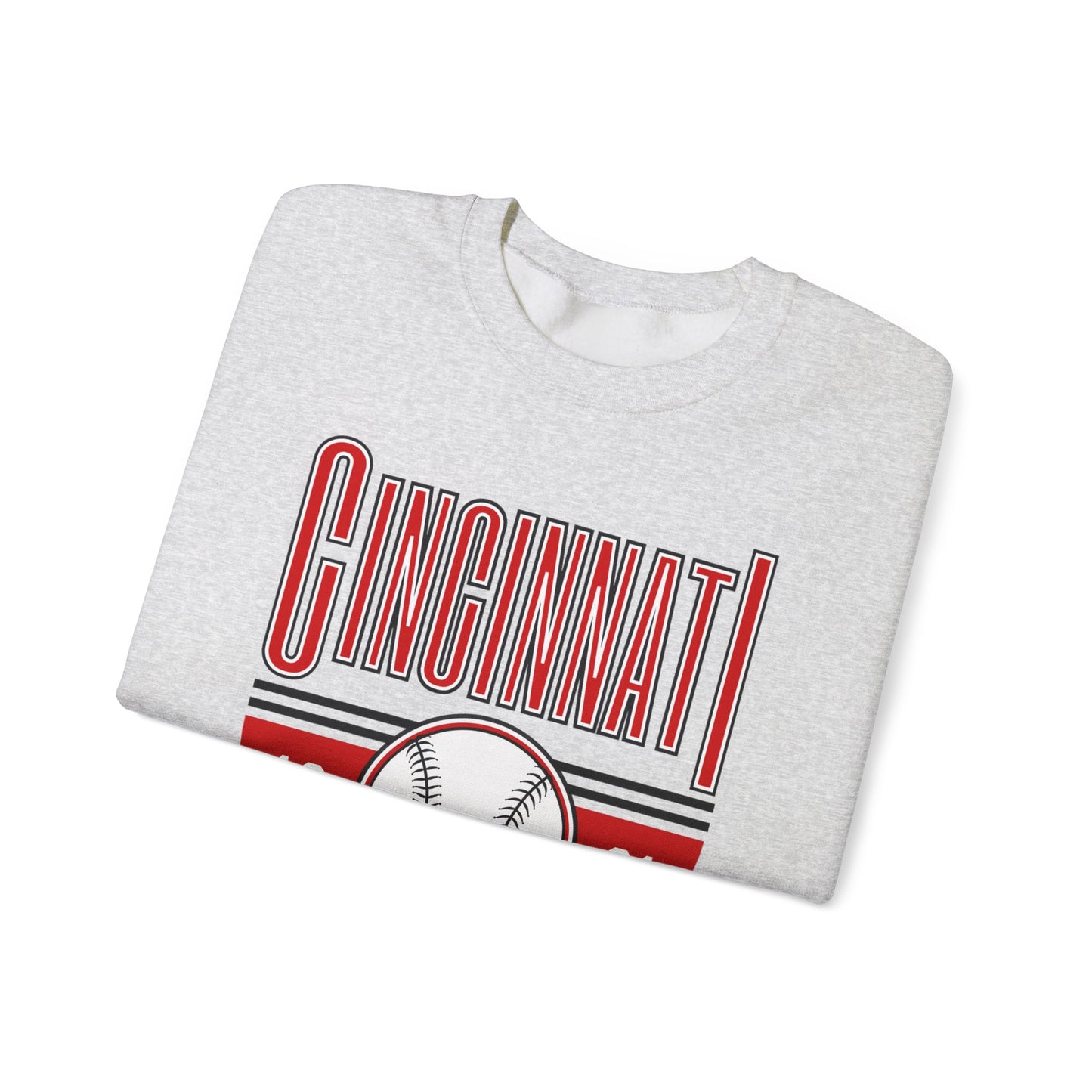 Cincinnati Reds Baseball- Crewneck Sweatshirt