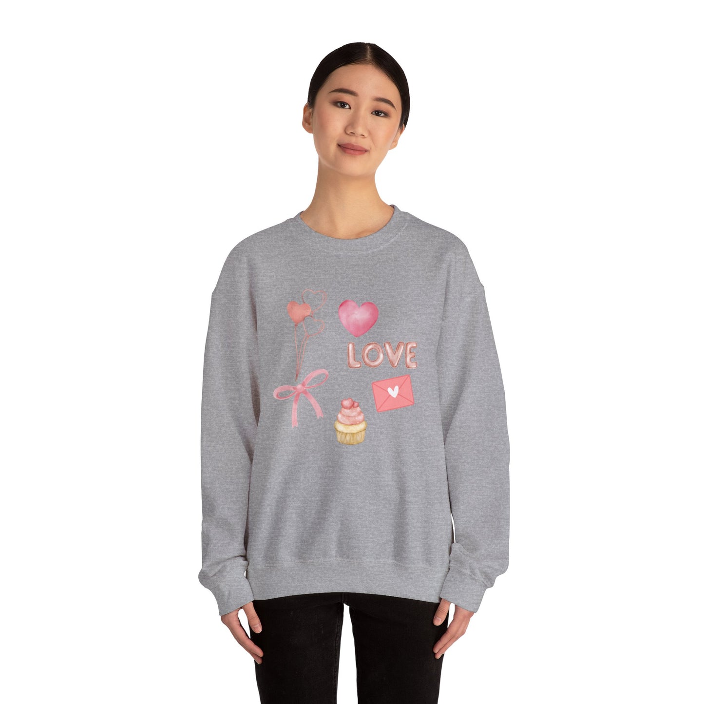 Valentines Collage Crewneck Sweatshirt