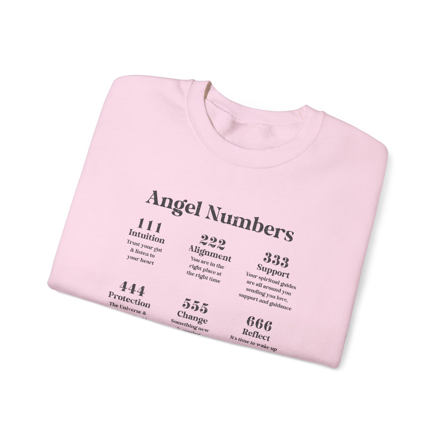 angel numbers crewneck