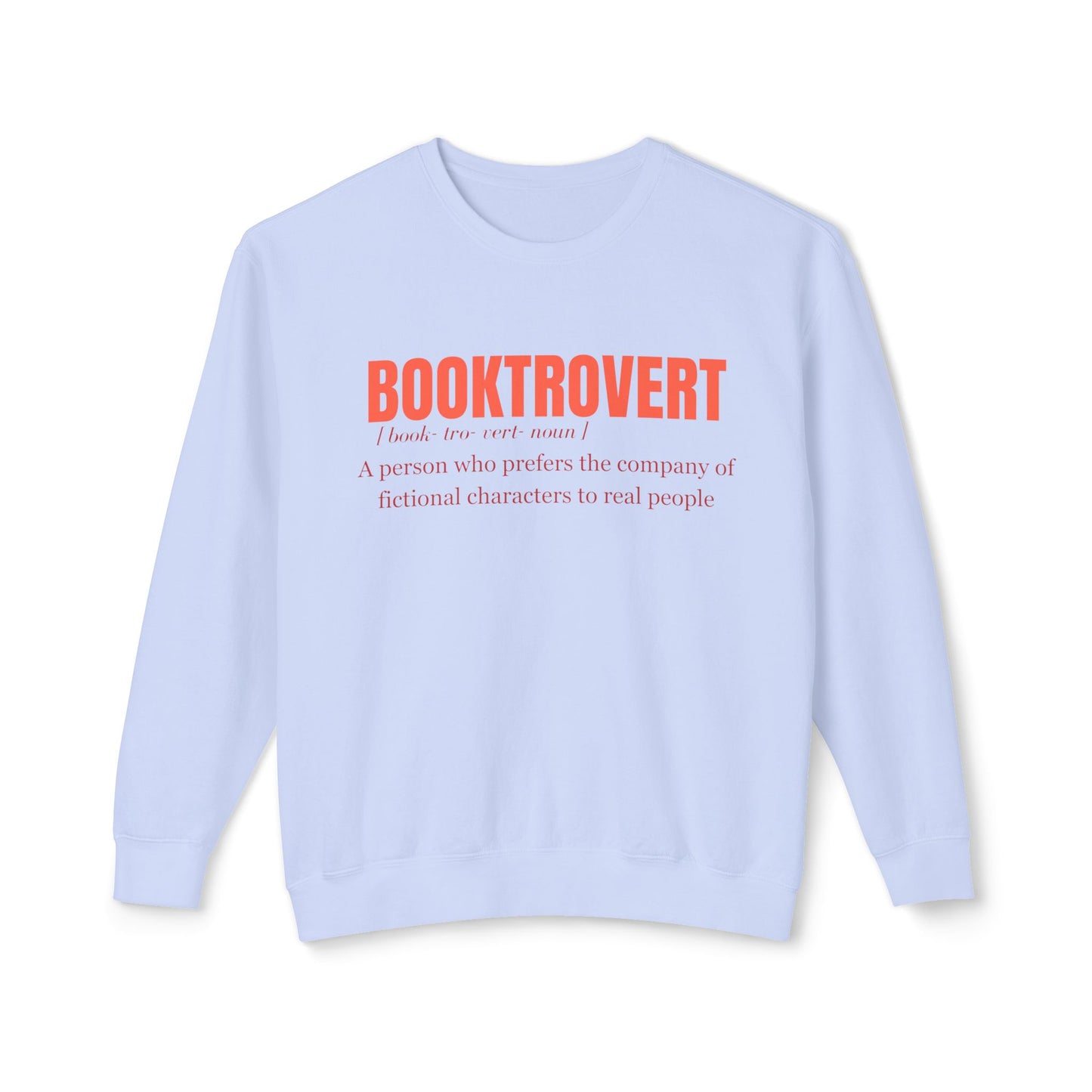 Booktrovert- Lightweight Comfort Colors Crewneck Sweatshirt