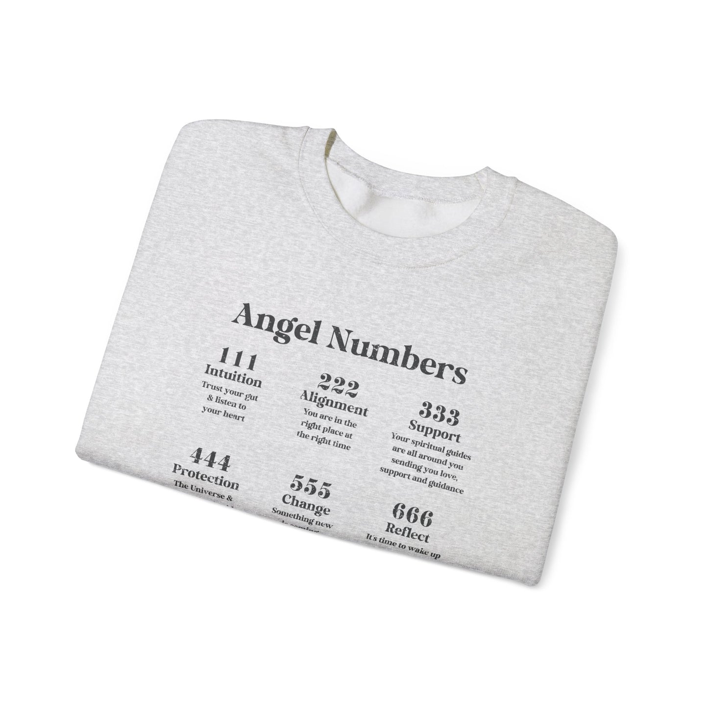 angel numbers crewneck