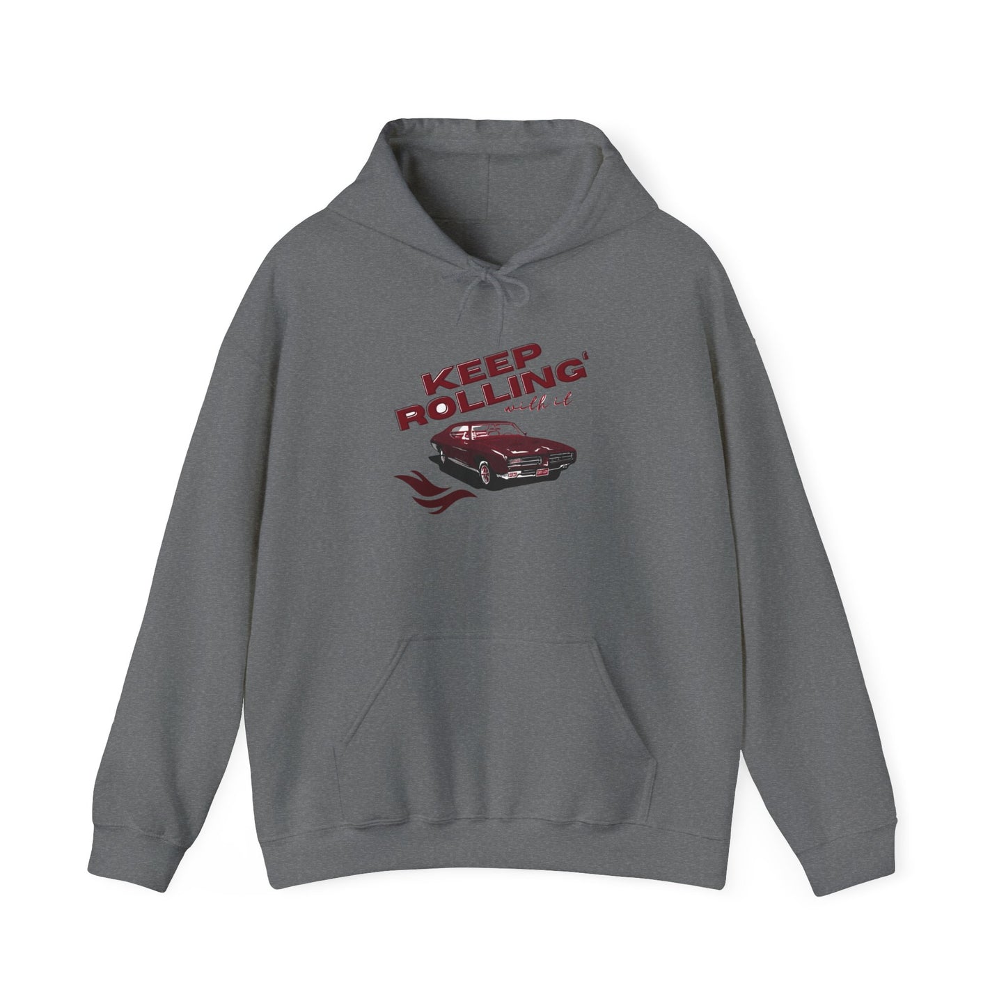 Keep Rolling Vintage Car- Hooded Sweatshirt