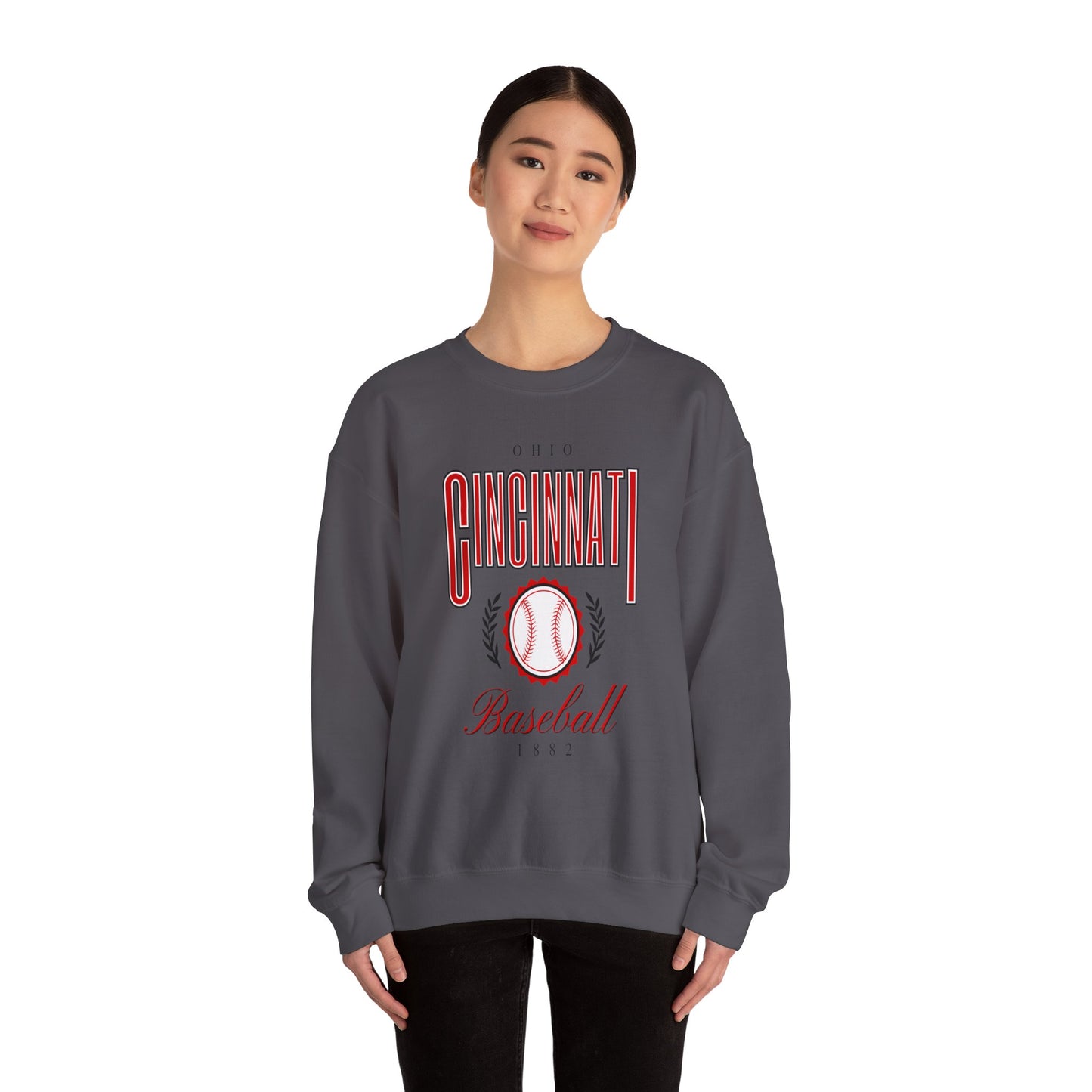 Cincinnati Baseball -Crewneck Sweatshirt