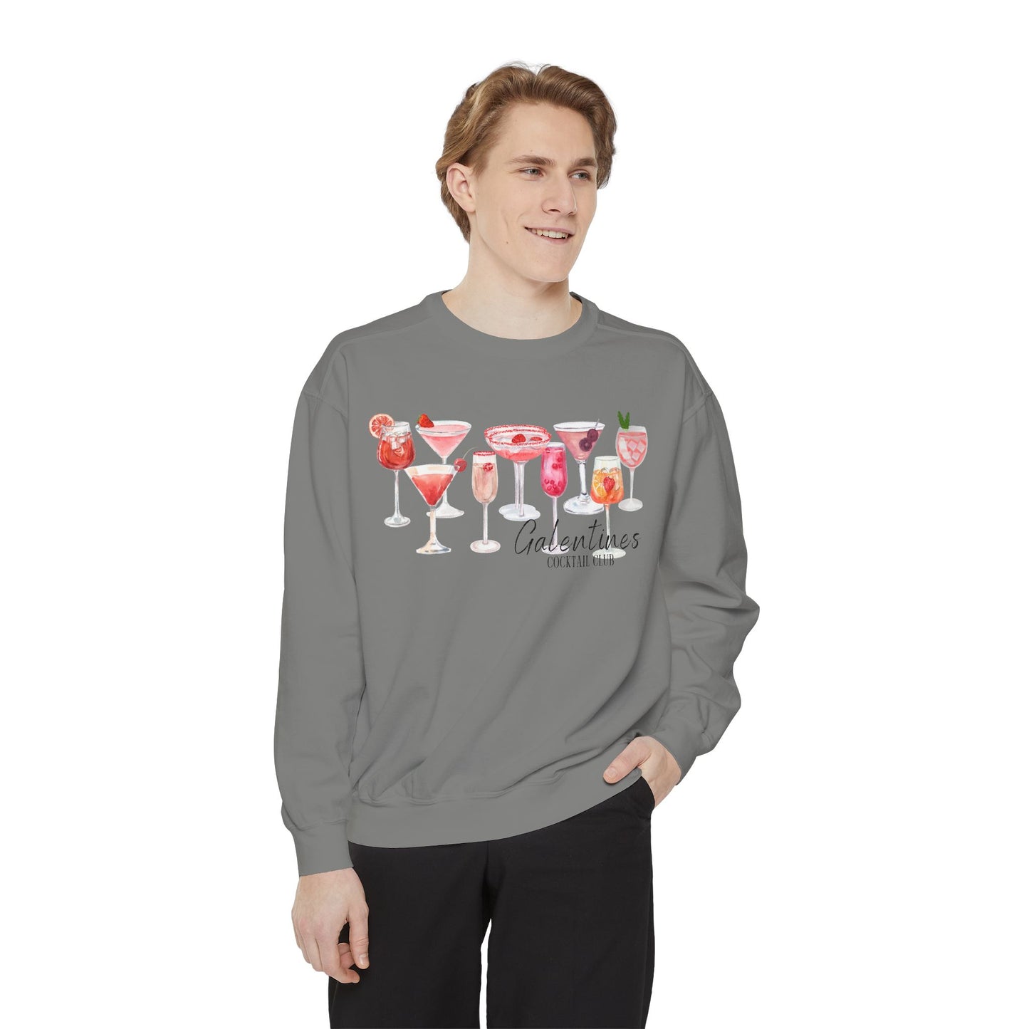 Galentines Cocktail Club- Comfort Colors Sweatshirt