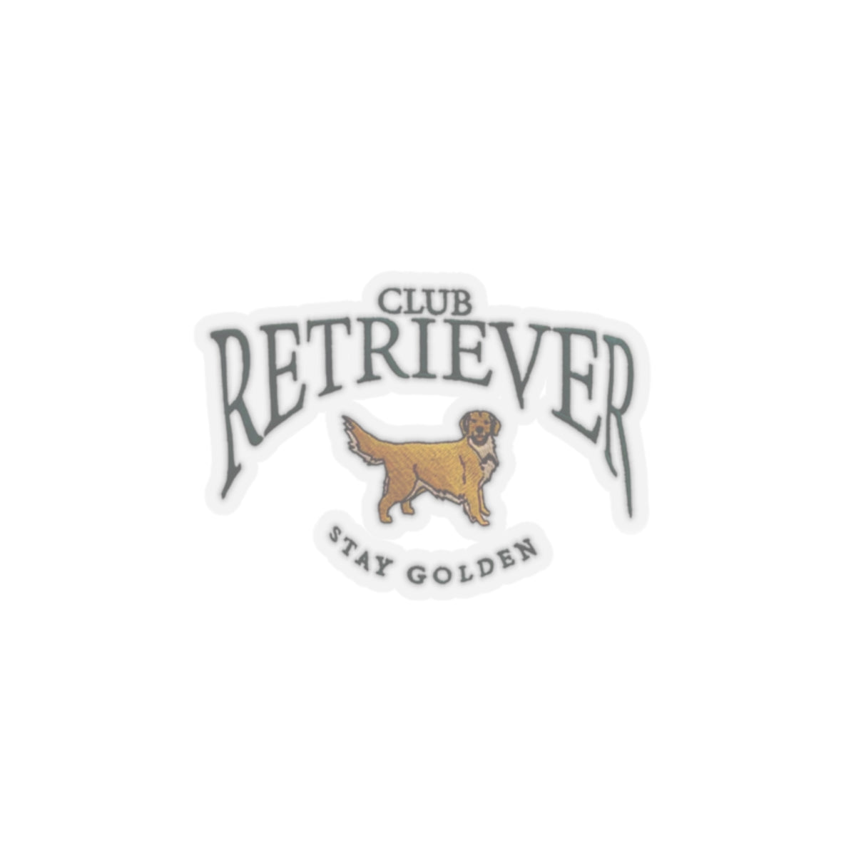 Club Retriever Kiss-Cut Sticker