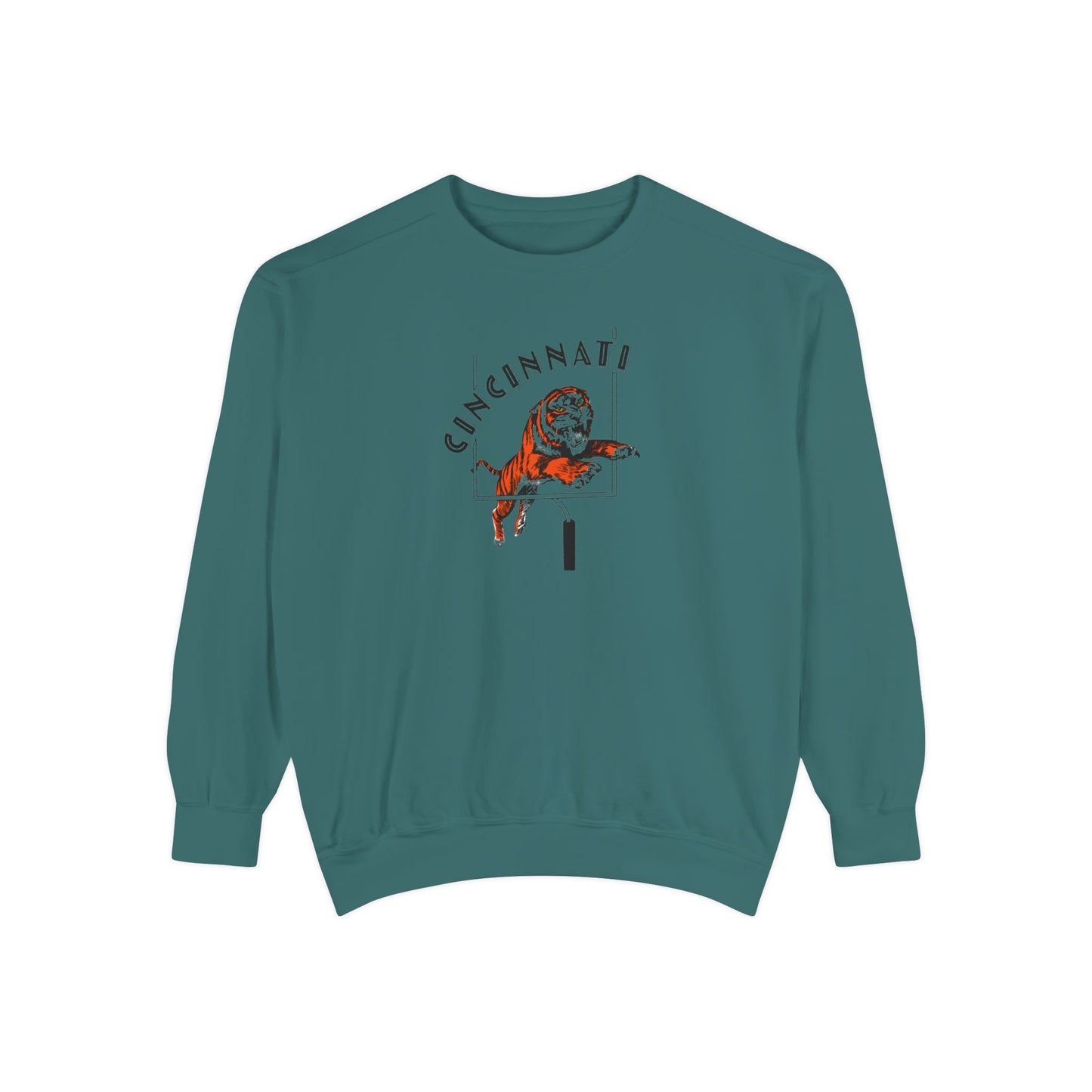 Tiger Touchdown- Comfort Colors Garment-Dyed Sweatshirt