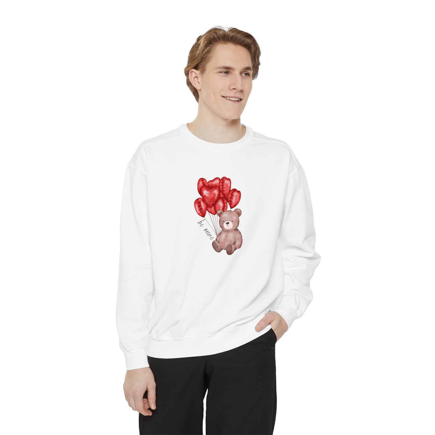 Be Mine Teddy- Comfort Colors Sweatshirt