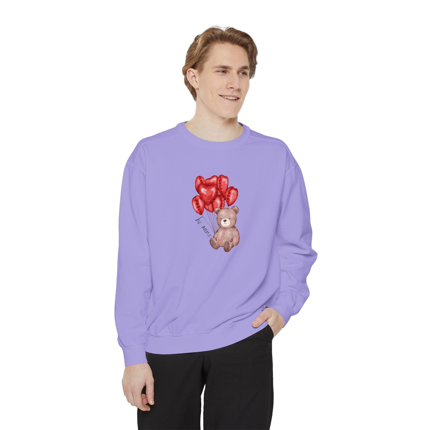 Be Mine Teddy- Comfort Colors Sweatshirt