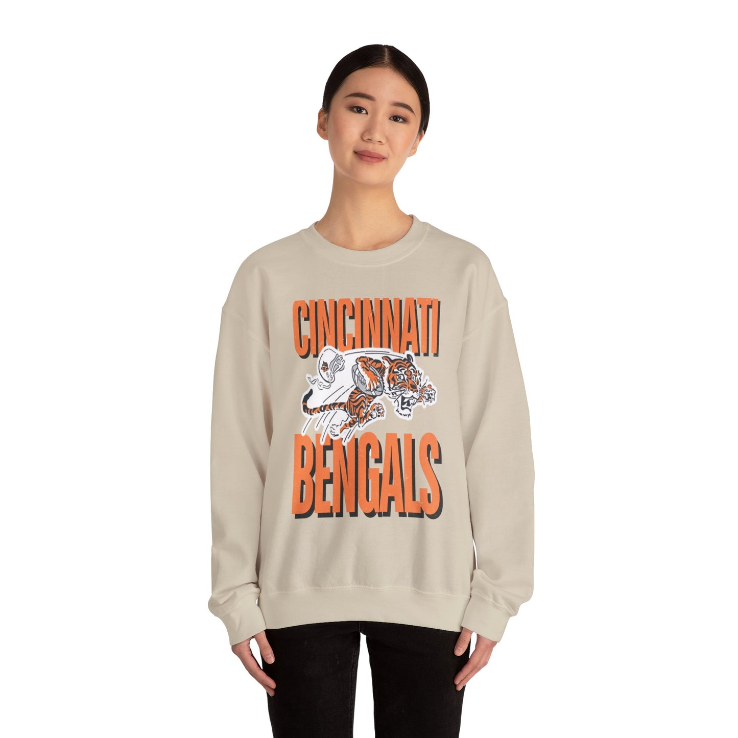 Bengals Vintage Mascot #2- Crewneck Sweatshirt