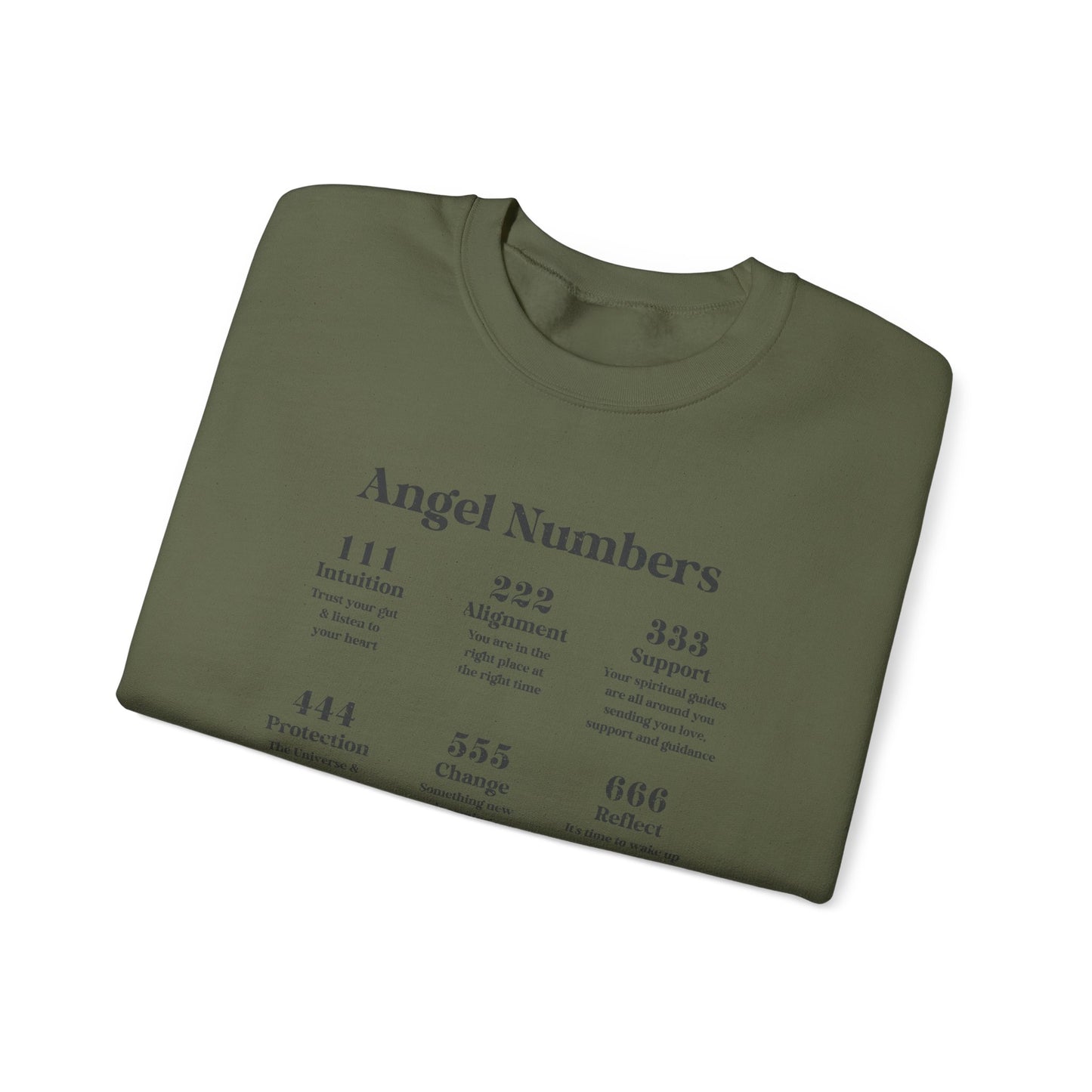 angel numbers crewneck