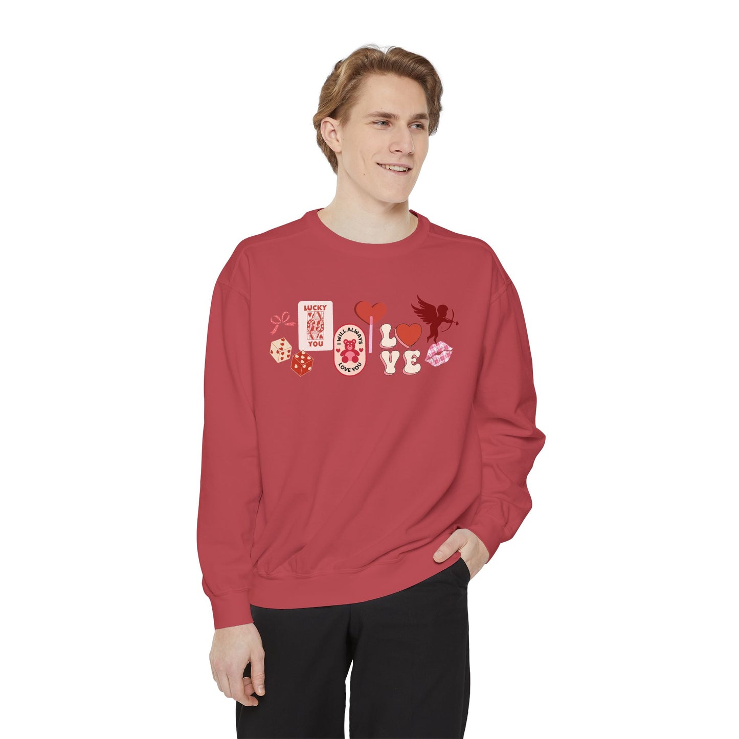 Cupid Collage- Comfort Colors Sweatshirt