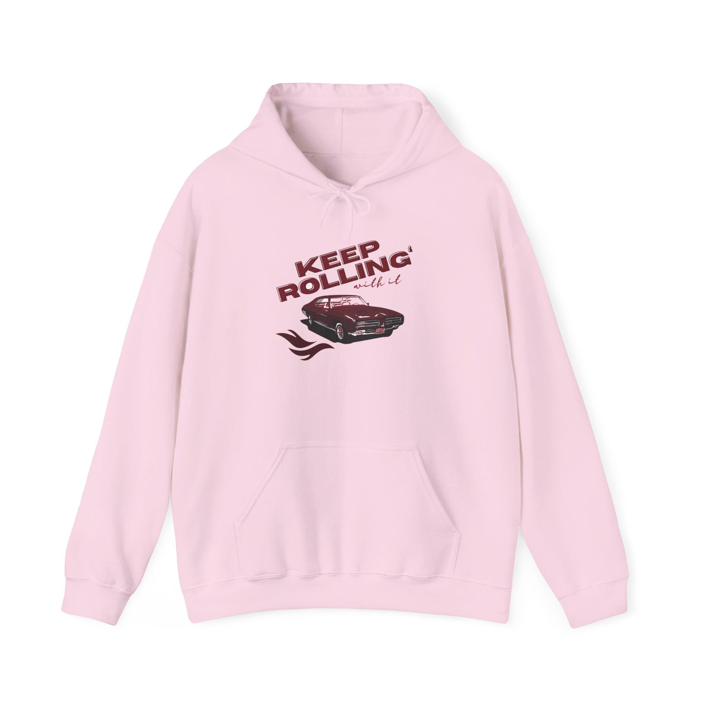 Keep Rolling Vintage Car- Hooded Sweatshirt