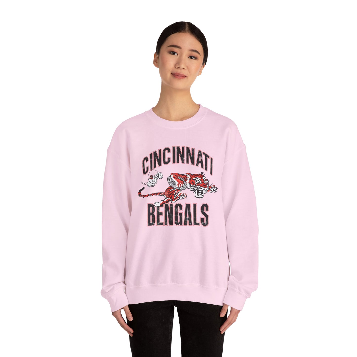 Vintage Bengals Mascot- Crewneck Sweatshirt