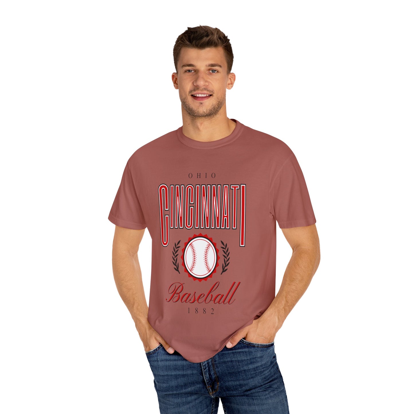 Cincinnati Baseball- Comfort Colors T-shirt