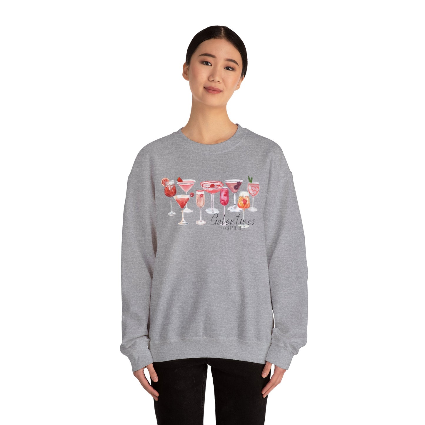 Galentines Cocktail Club - Crewneck Sweatshirt