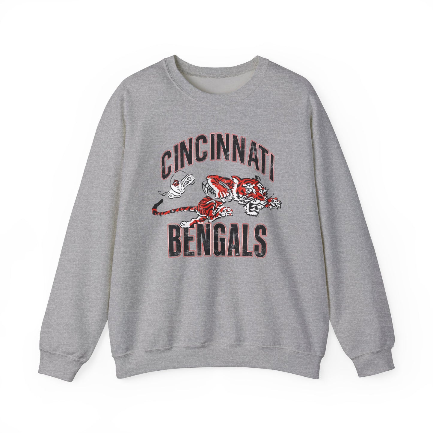 Vintage Bengals Mascot- Crewneck Sweatshirt