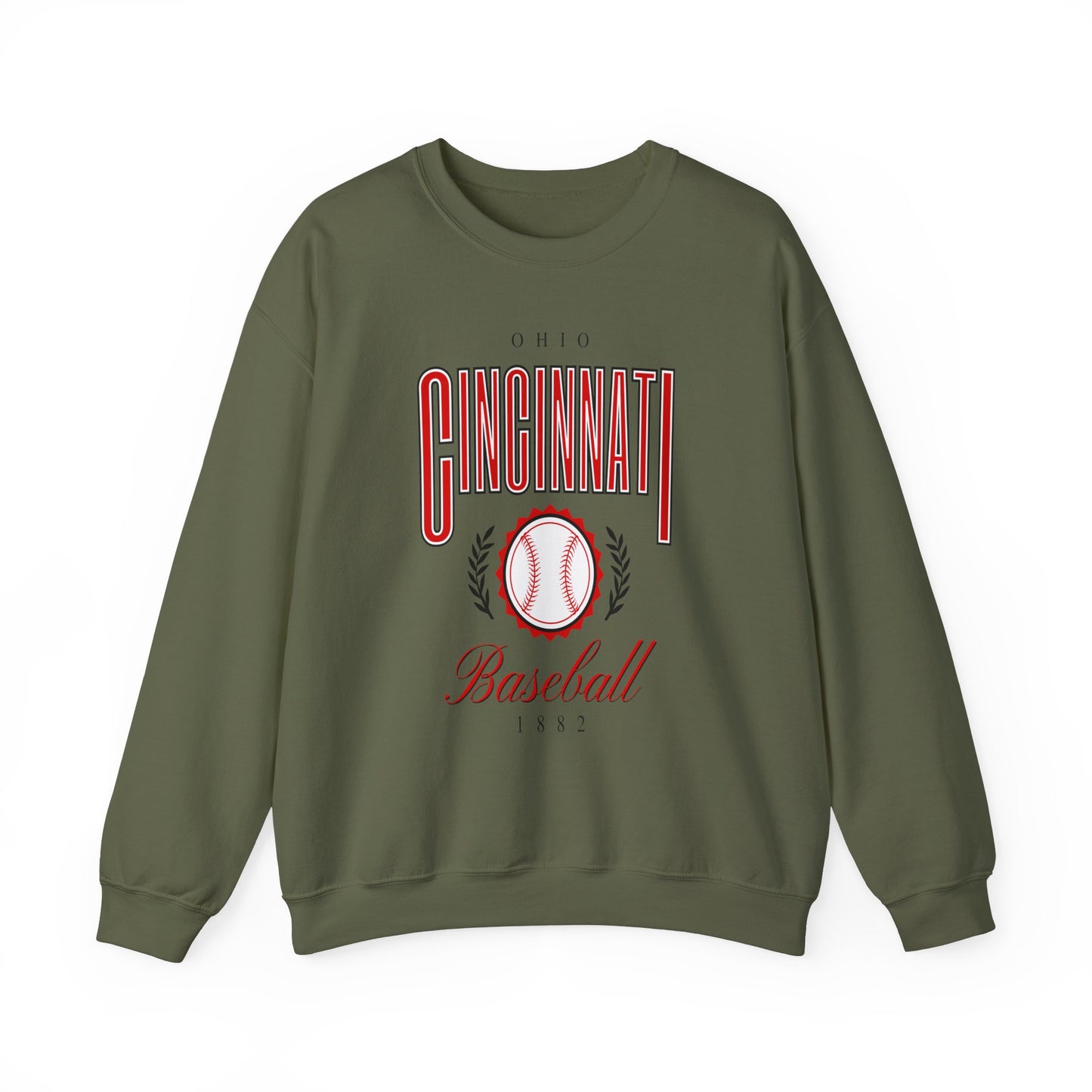 Cincinnati Baseball -Crewneck Sweatshirt