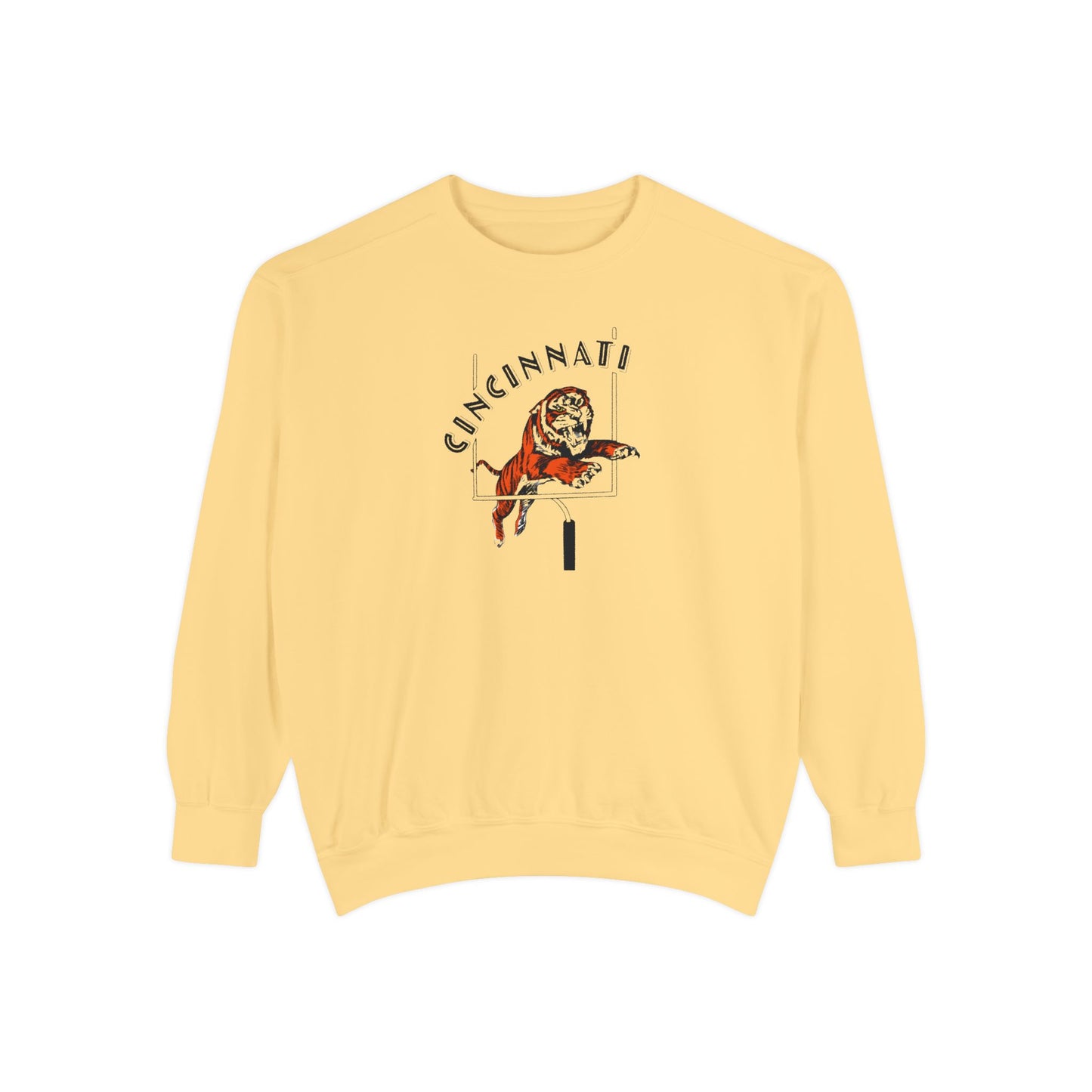 Tiger Touchdown- Comfort Colors Garment-Dyed Sweatshirt