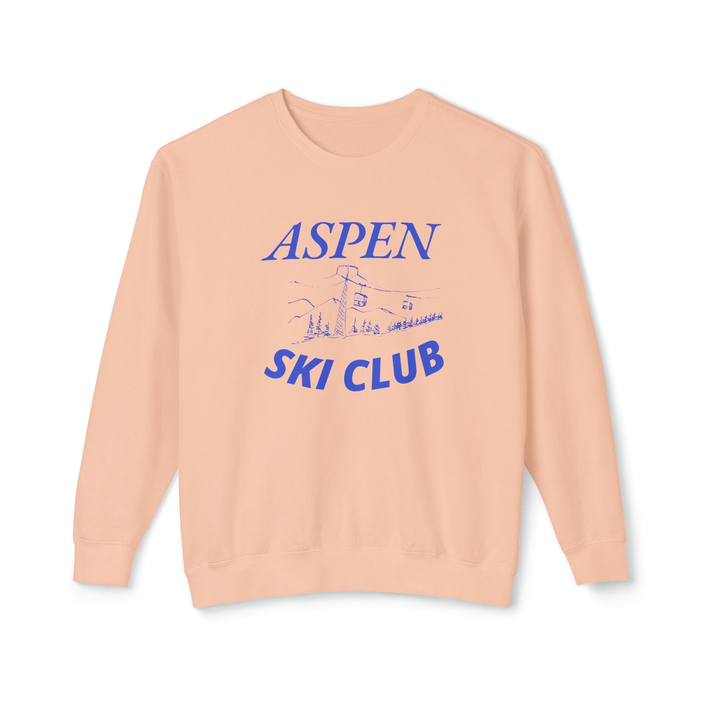 Aspen Ski Club -Lightweight Comfort Colors Crewneck Sweatshirt