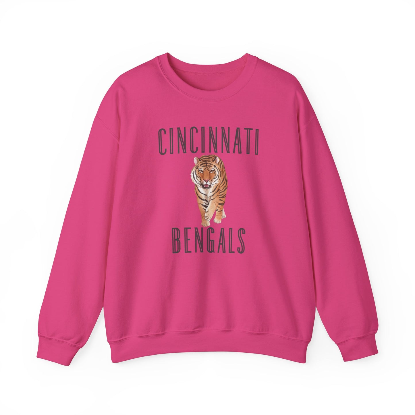 Cincy Bengals Tiger- Crewneck Sweatshirt