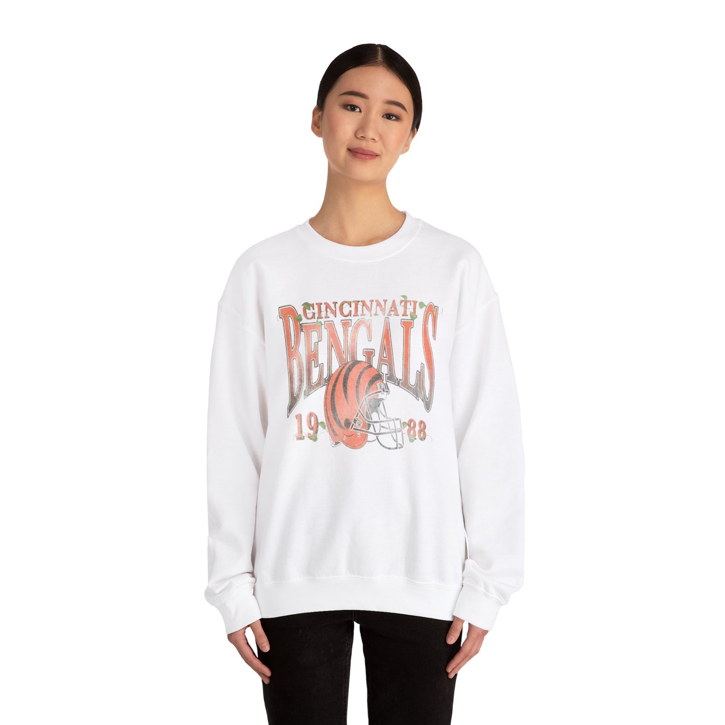 vintage bengals 1988- Crewneck Sweatshirt