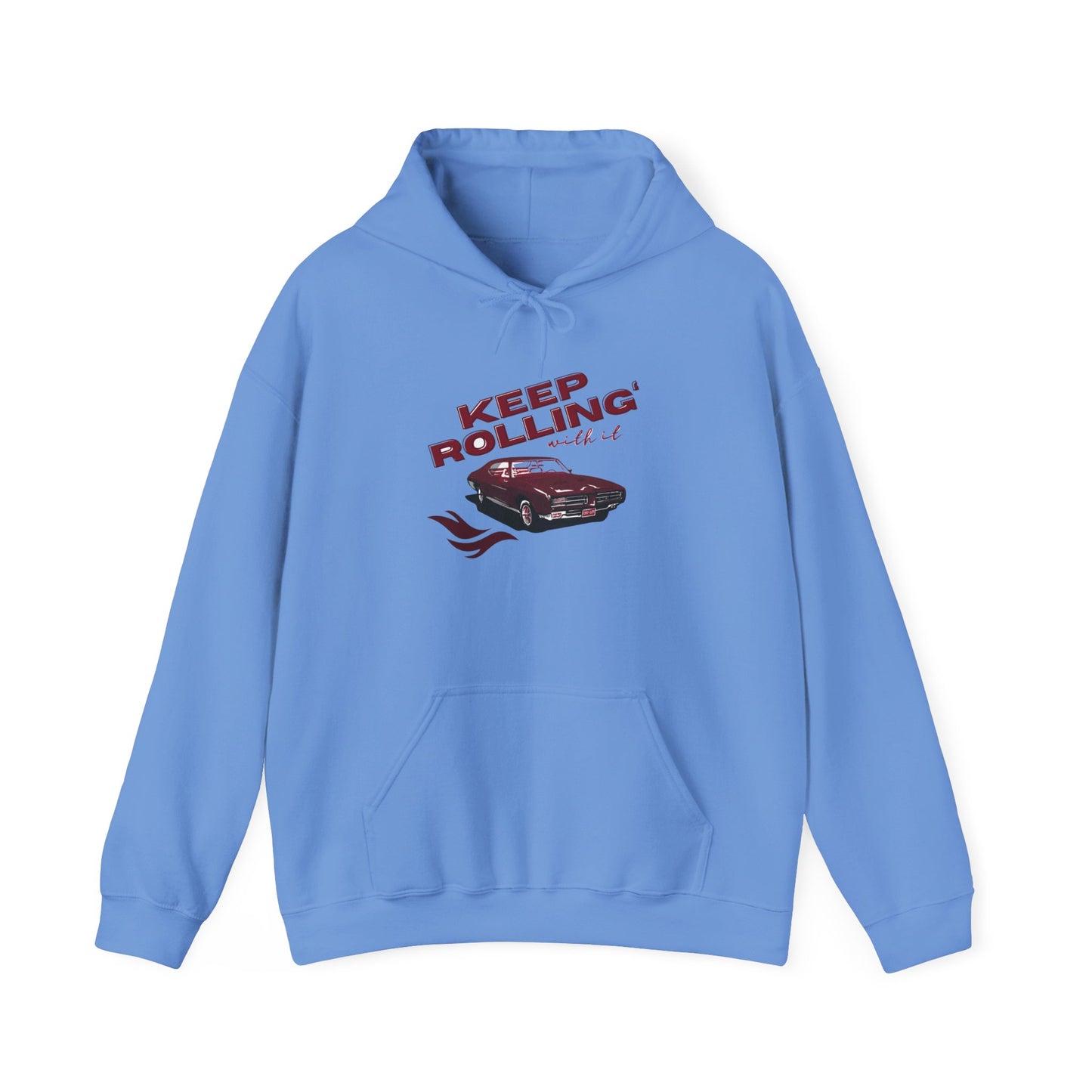 Keep Rolling Vintage Car- Hooded Sweatshirt